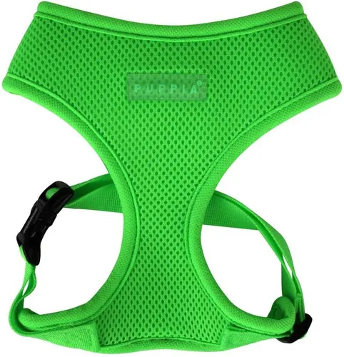 Vista 9 de Puppia Arnés suave A XS sobre la cabeza de malla suave verde neón