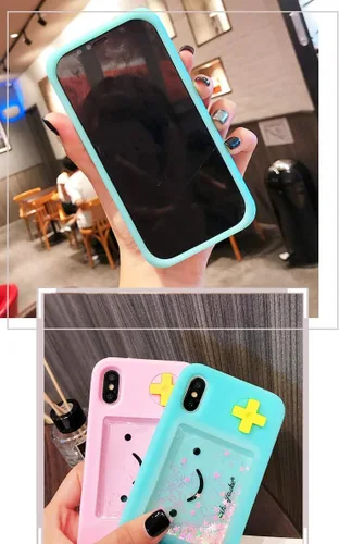 Vista 6 de UnnFiko - Funda Squishy 3D estilo dibujos animados compatible con iPhone 6 / iPhone 6s, diseño de estrellas líquidas creativas, divertida, blanda