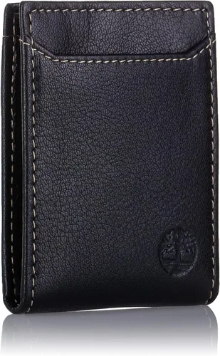 Vista 9 de Timberland Cartera delgada de cuero con bolsillo frontal para tarjetas de crédito para hombre
