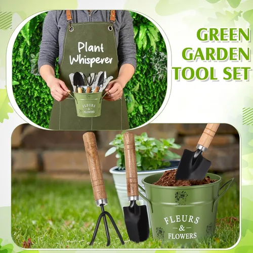 Vista 5 de Tarpop Juego de Herramientas de Jardín de Navidad Plant Whisperer Regalos de Jardinería para Mujeres, Kit de Herramientas de Plantación de Vegetales
