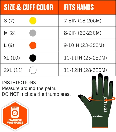 Vista 6 de Ergodyne Guantes unisex para adultos, A7, resistentes, palmas, guantes de trabajo resistentes a cortes, ANSI A7, resistentes al calor, palmas