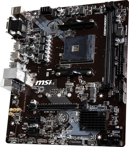 Vista 10 de MSI ProSeries AMD Ryzen 1ª y 2ª generación AM4 M.2 USB 3 DDR4 D-Sub DVI HDMI Micro-ATX placa base (B450M PRO-M2 Max) (B450MPM2MAX)