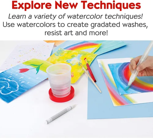 Vista 7 de Faber-Castell Young Artist Learn to Watercolor - Juego de pintura de acuarela para niños a partir de 5 años, apto para niños y lavable