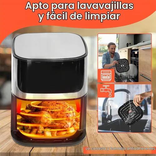 Vista 4 de Freidora de aire 5qt horno de convección freidora sin aceite