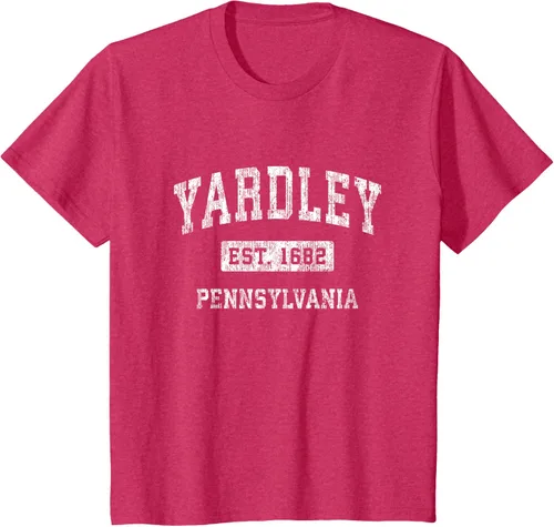 Vista 73 de Yardley Pennsylvania PA - Camiseta de manga corta, diseño deportivo