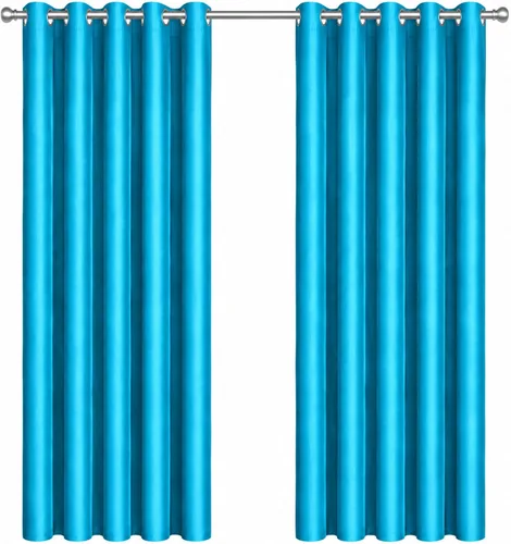 Vista 23 de KEMCO Cortinas opacas para oscurecer la habitación, con aislamiento térmico y ojales, para sala de estar, bunglow