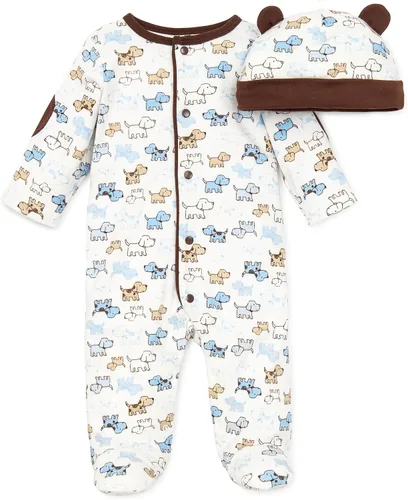 Vista 5 de Little Me baby-boys Footie and Hat