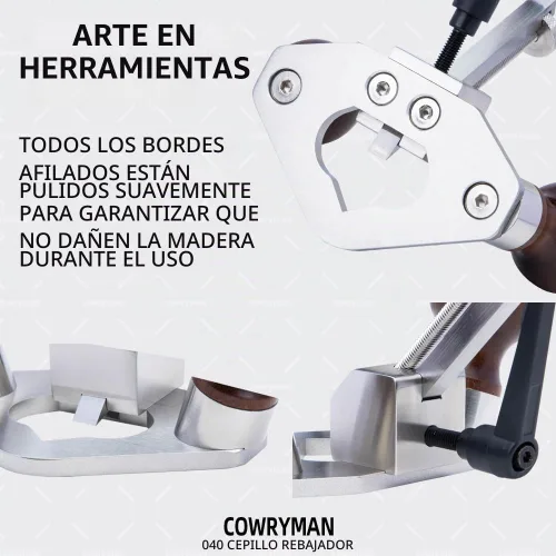Vista 6 de Plano de enrutador 040 para carpintería, cortador HSS de una pieza