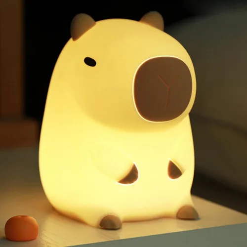 Vista 11 de HAPPYBAG Luz Nocturna de Axolotl, Lámpara de Axolotl Bonita Regalos para Niños, Luz Nocturna de Guardería de Animal de Silicona Regulable, Lámpara
