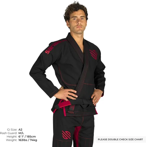 Vista 2 de Sanabul Essentials V.2 Ultra Light BJJ Jiu Jitsu Gi (ver guía especial de tallas)