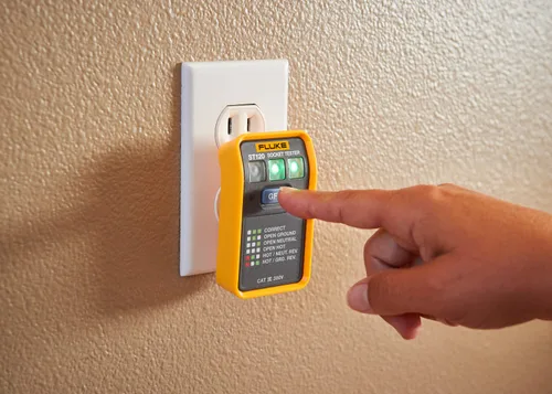 Vista 6 de Fluke Probador de zócalo ST120 GFCI sin pitido