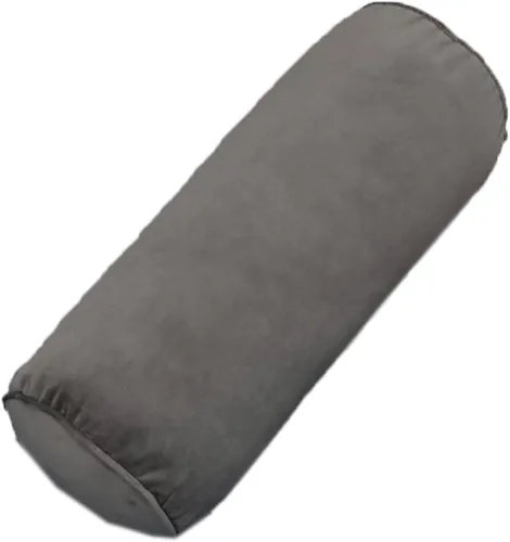 Vista 3 de Tingting's Dream Almohada larga de terciopelo liso para sofá, almohada cilíndrica para el cuello, almohada cervical redonda, cojín lumbar