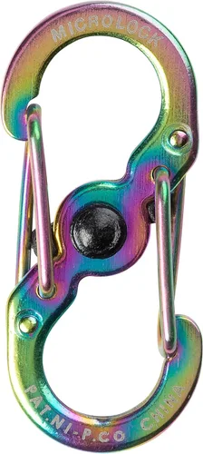 Vista 5 de Nite Ize S-Biner MicroLock - Mosquetón doble de acero inoxidable para llaves, etiquetas para mascotas y accesorios pequeños, palanca de bloqueo