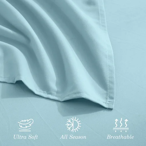 Vista 7 de CELINE LINEN Juego de sábanas de microfibra de 4 piezas prémium de calidad hotelera 1800, resistente a las arrugas - Ropa de cama de lujo ultra