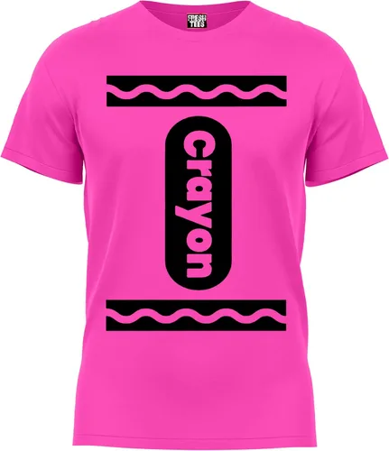 Vista 2 de Camiseta unisex de disfraces de Halloween de crayón para niños y niñas Idea de camisetas gráficas divertidas y geniales