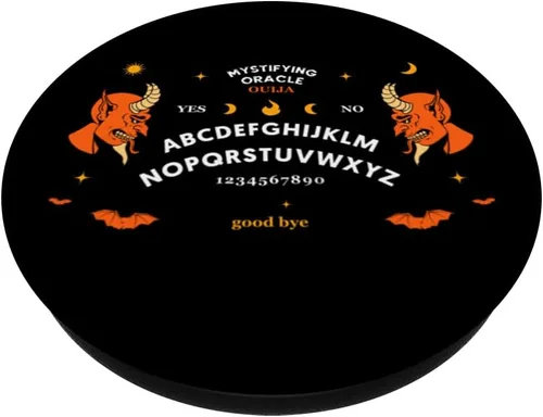 Vista 2 de Ouija Board Ocult Devil Horror Halloween Art Design PopSockets intercambiables PopGrip
