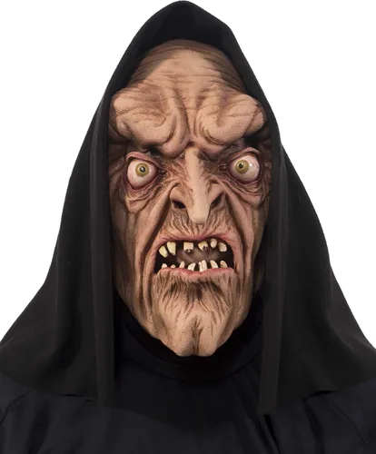 Vista 2 de Zagone Studios - Mascarilla de monstruo de brujo para hombre talla única color marrón