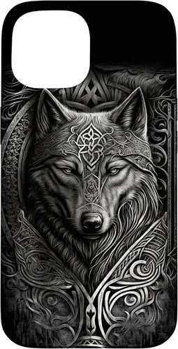 Vista 6 de Stylish Viking Wolf Design Wild Animal Viking Wolf Case for iPhone 17
