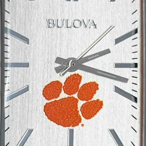 Vista 2 de Bulova Alabama Crimson Tide Bama - Reloj rectangular plateado para mujer