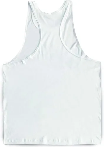 Vista 6 de Camiseta sin mangas para hombre, para gimnasio, fisicoculturismo, camiseta de entrenamiento con corte muscular, chaleco sin mangas