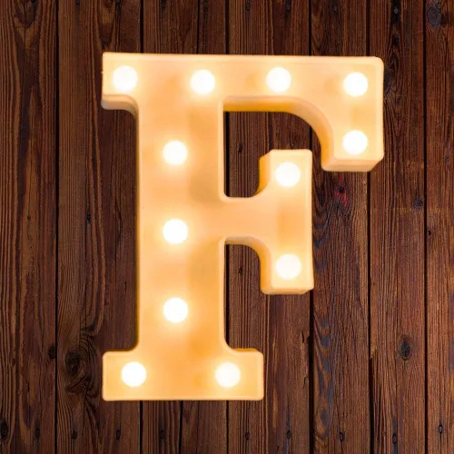 Vista 92 de Ulalaza Letrero de luz LED en blanco y negro, 2 letras AA alimentadas por batería para boda, fiesta de cumpleaños, lámpara de Navidad, luz nocturna