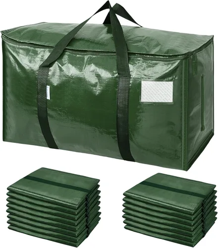 Vista 25 de TICONN Paquete de 2 bolsas de mudanza extra grandes resistentes con cremalleras y asas de transporte, bolsas de almacenamiento duraderas