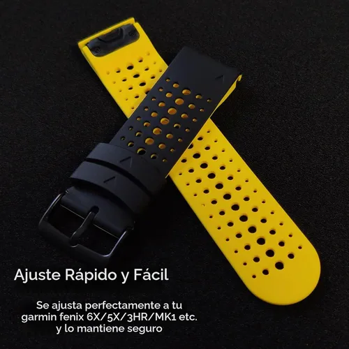 Vista 2 de Abanen Correa de reloj de silicona para Garmin Fenix 8 2.008 in, epix Pro de 2.008 in, Instinct 2X / Instinct 3 de 1.77 pulgadas, ajuste rápido 26