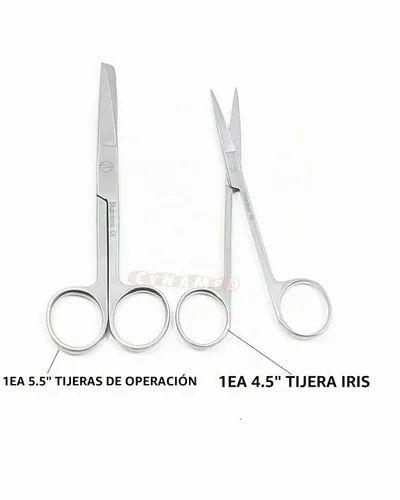 Vista 6 de Juego de 34 piezas de disección de disección para estudiantes de anatomía de laboratorio de biología avanzada con cuchillo de bisturí, mango