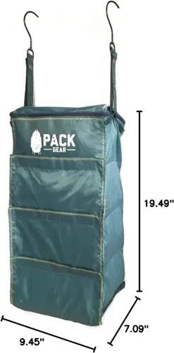 Vista 2 de Pack Gear Organizador colgante de maleta, cubos de embalaje plegables esenciales de viaje, paquete grande o equipaje de mano, organizador de estante