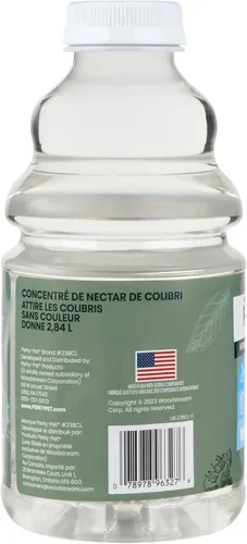 Vista 9 de Perky-Pet – Néctar concentrado transparente para colibrí Makes 96 fl oz Ready-to-Use Hummingbird Feed for Wild Bird Feeders, 100% Sucrose Formula
