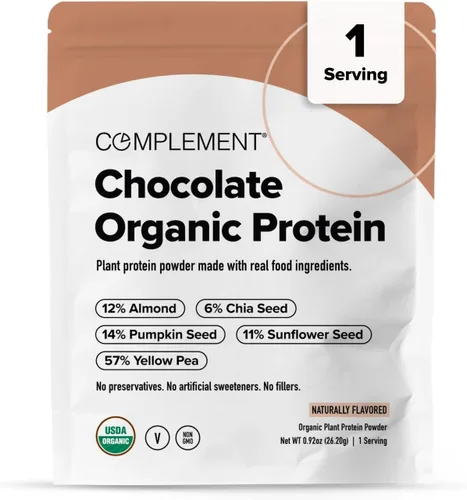 Vista 10 de Complement Proteína vegana sin sabor – Proteína orgánica baja en carbohidratos, baja en calorías, sin azúcar, sin soja, sin OMG, sin gluten, 0.55 oz