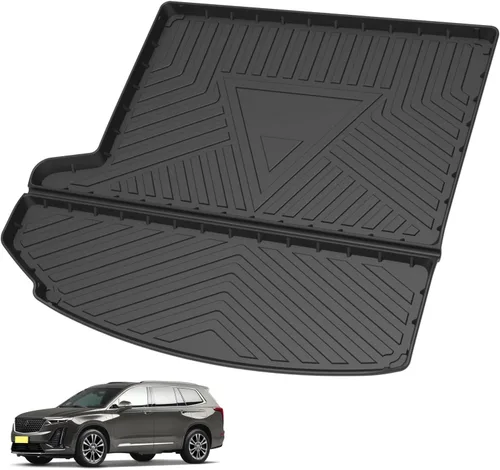 Vista 16 de Elsetyler Revestimiento de carga para viaje 2021 – TPO negro para todo tipo de clima, resistente al agua, bandeja de carga trasera, protector