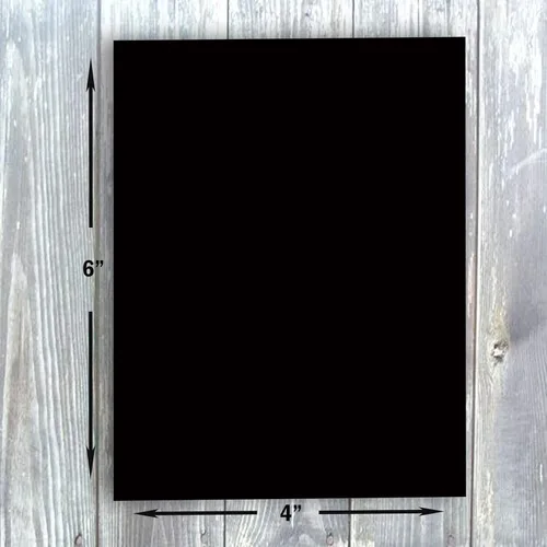 Vista 2 de Hamilco Cartulina de color negro – Invitaciones de felicitación en blanco y tarjetas de índice – Papel plano de 4 x 6 pulgadas para álbum
