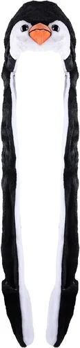 Vista 2 de Super Z Outlet Gorro de esquí de invierno con diseño de pingüino estilo aviador