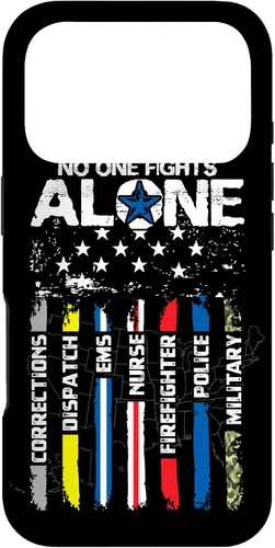 Vista 30 de First Responders - Carcasa para iPhone 17, diseño militar de bomberos de policía