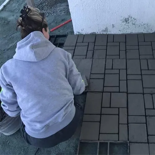 Vista 7 de Moldes de cemento para pavimentadora de ladrillos para hormigón, moldes de pavimentación de caminos reutilizables, moldes de hormigón duraderos