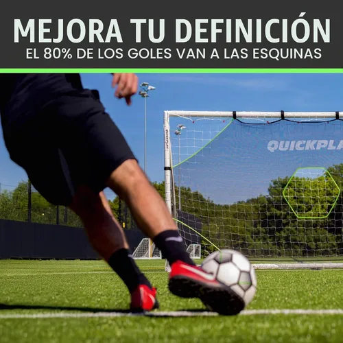 Vista 5 de QUICKPLAY Target Net Lite con 5 zonas de objetivo Practica disparos y precisión de pases Marco de portería de fútbol no incluido