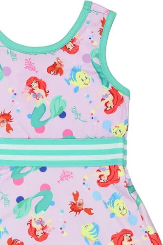 Vista 4 de Disney Vestido ultra suave ajustado y acampanado para niñas pequeñas de princesa