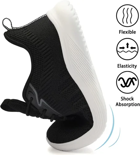 Vista 3 de Lamincoa - Zapatos deportivos para mujer, ligeros, cómodos, informales, de espuma viscoelástica, para caminar, gimnasio, correr, trabajar