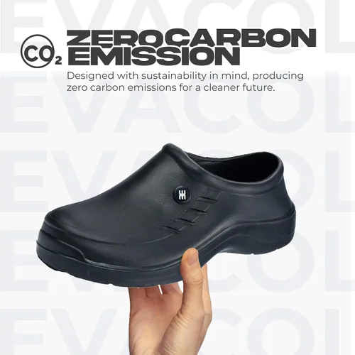 Vista 4 de Zapatos antideslizantes para hombre: zuecos sin cordones, cómodos zapatos de trabajo