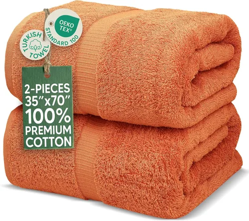 Vista 7 de Towel Bazaar Juego de toallas de 8 piezas, 100% algodón turco, color negro