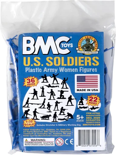 Vista 8 de BMC - Figuras de plástico para mujer, 36 unidades, color azul, fabricadas en Estados Unidos