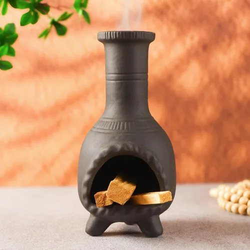 Vista 16 de MOUGIGI Soporte de Palo Santo Hecho a Mano y Quemador de Conos de Incienso - Elegante Accesorio para Limpias de Salvia con Capacidad para Rituales