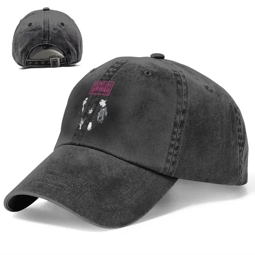 Vista 4 de Caif%Anes - Gorra de mezclilla para papá, de algodón, vintage, ajustable, unisex, ajustable, casquette, lavada, moda, novedad, Negro