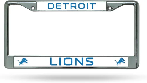 Vista 36 de Rico Industries NFL Football Premium 12" x 6" Chrome Frame with Plastic Inserts - Car/Truck/SUV Automobile Accessory