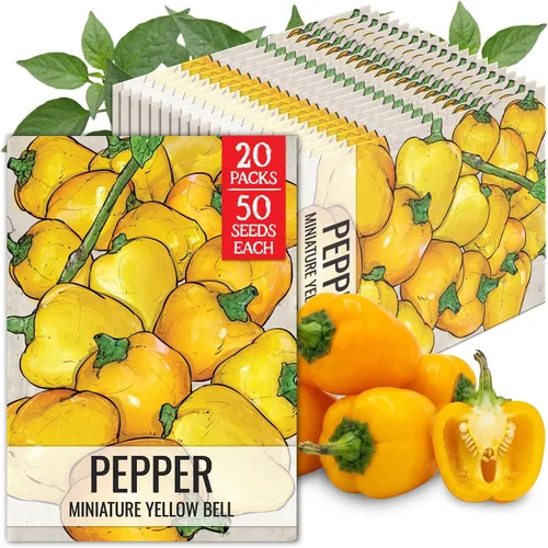 Vista 86 de Seed Needs - Semillas de pimiento arcoíris para plantar verduras, 1 paquete