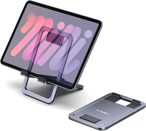 Vista 9 de JSAUX Soporte Universal para Tableta, Soporte de Tableta Portátil Plegable para Escritorio Compatible con iPad mini/Air, Samsung Galaxy Tab, Kindle