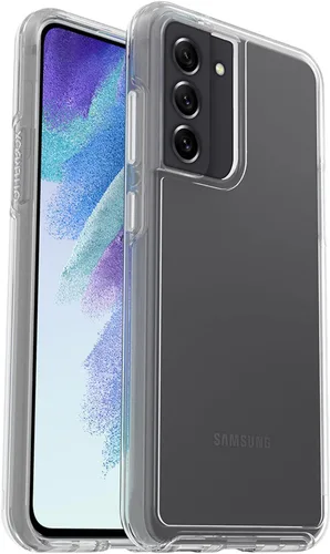 Vista 8 de OtterBox Funda para Galaxy S21 FE 5G (solo la serie) Symmetry - Negro, ultra suave, compatible con carga inalámbrica, bordes elevados para proteger