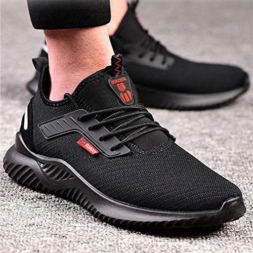 Vista 5 de SUADEX Zapatos de punta de acero para hombres y mujeres, zapatos de trabajo ligeros, indestructibles y transpirables, zapatos de seguridad