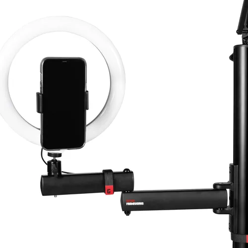 Vista 8 de Gator Frameworks Árbol de creación de contenido todo en uno de la serie ID con accesorios de luz, micrófono y cámara, extensiones de accesorios